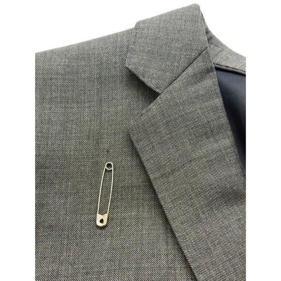 J.Crew Men's Ludlow Tollegno 1900 Italian Wool Blazer Sport Coat Gray Size 38R - Picture 15 of 16